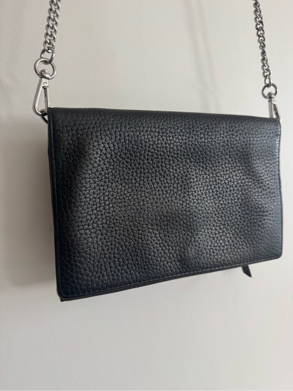 All Saints Crossbody Wallet with Chain Strap